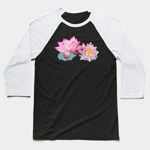 Lotus Baseball T-Shirt by GULSENGUNEL